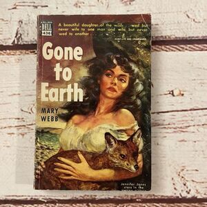 Gone To Earth Mary Webb Pulp Romance 1928 Dell Wales Map Back 436 Jennifer Jones